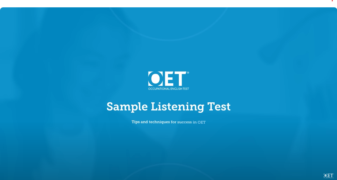 OET Listening